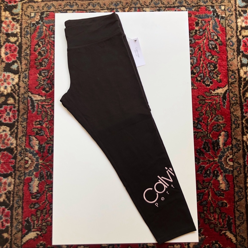 NEW Calvin Klein Cropped Jersey Leggings XL
